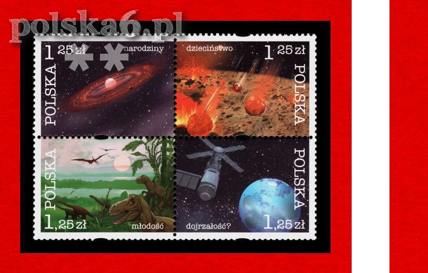 4012-4015 2x2 czwórka 4 znaczki z bloku (156)