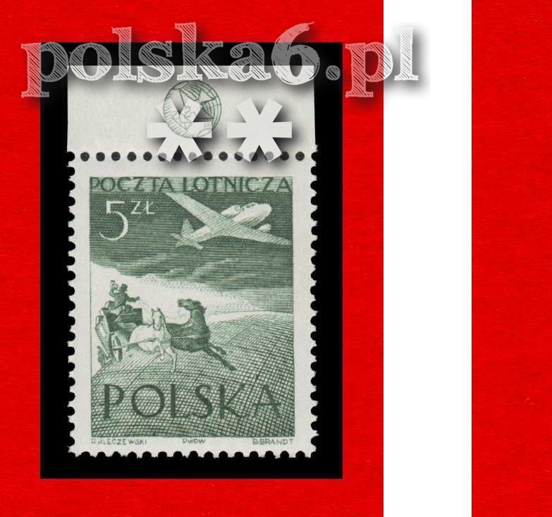 711 znaczek z bloku 13 zielony gołąb