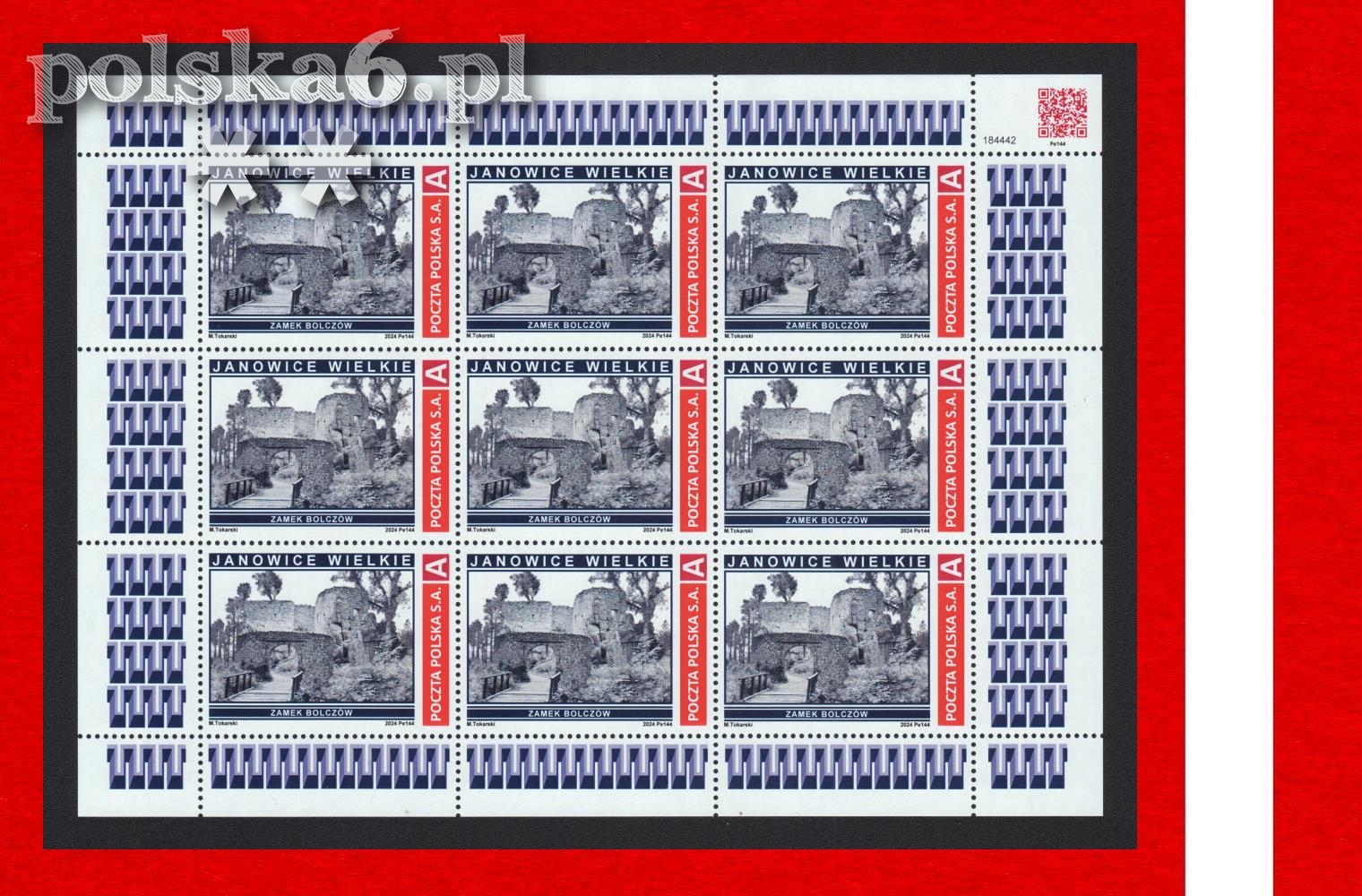 arkusz JANOWICE WIELKIE zamek BOLCZÓW Pe 144 s25 S2 nomA