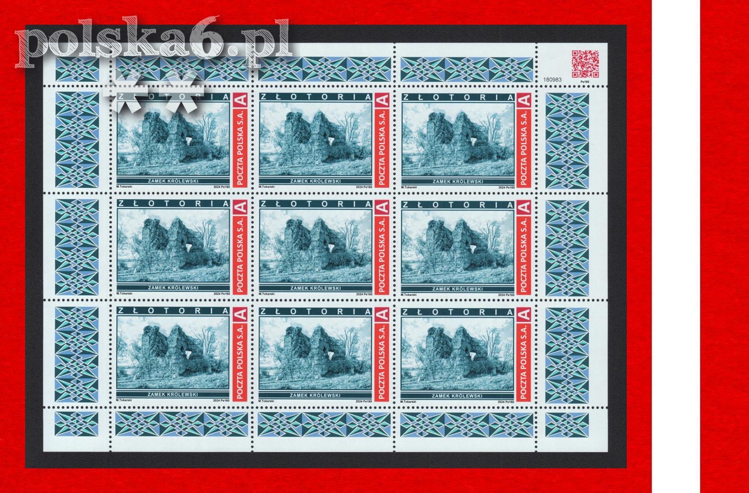 arkusz ZŁOTORIA zamek królewski Pe 160 S2 nomA