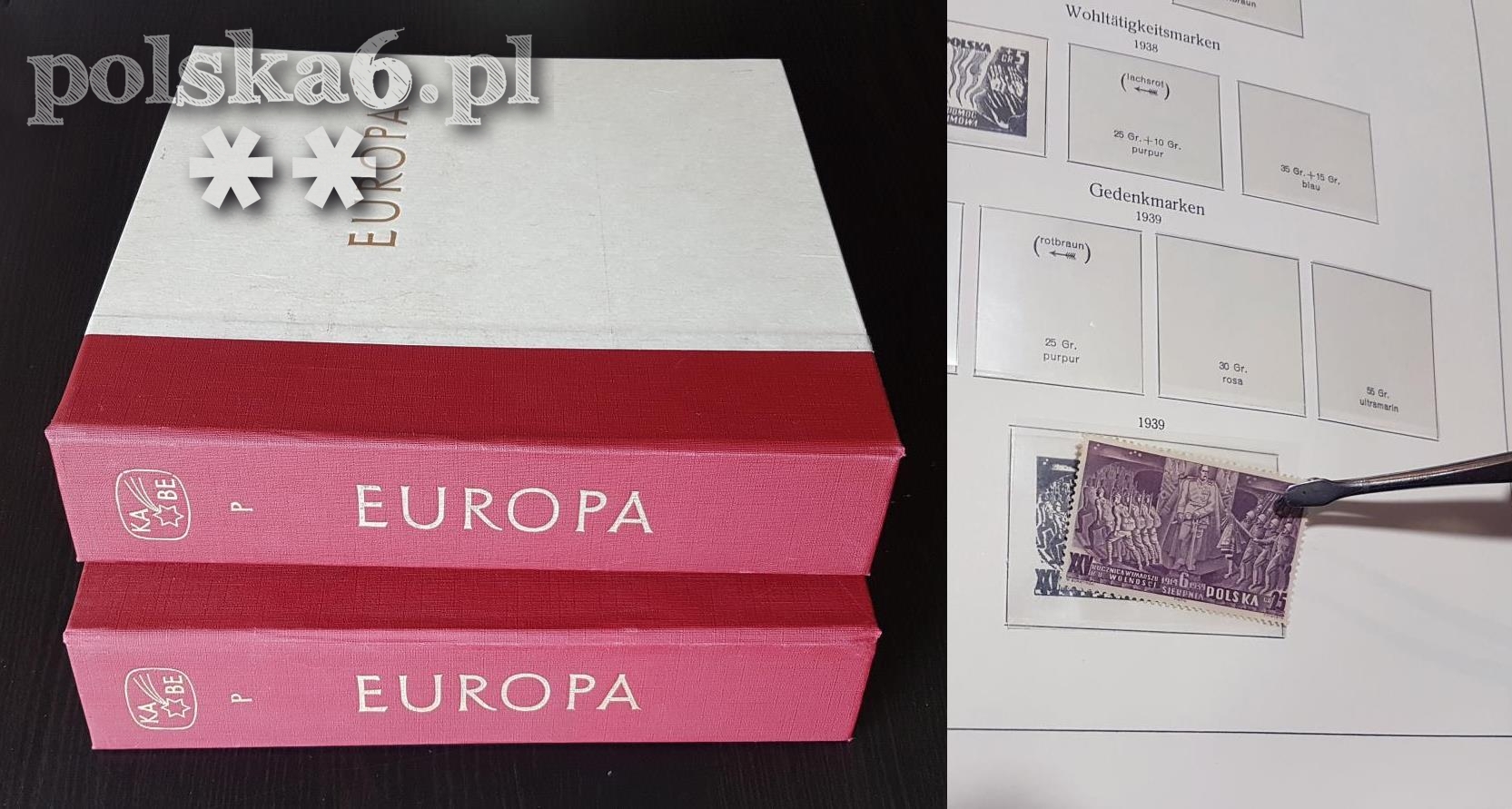 promocja 639zł / klaser 2 tomy 1860-1981 karty z hawidami na znaczki ładne 3000 zł