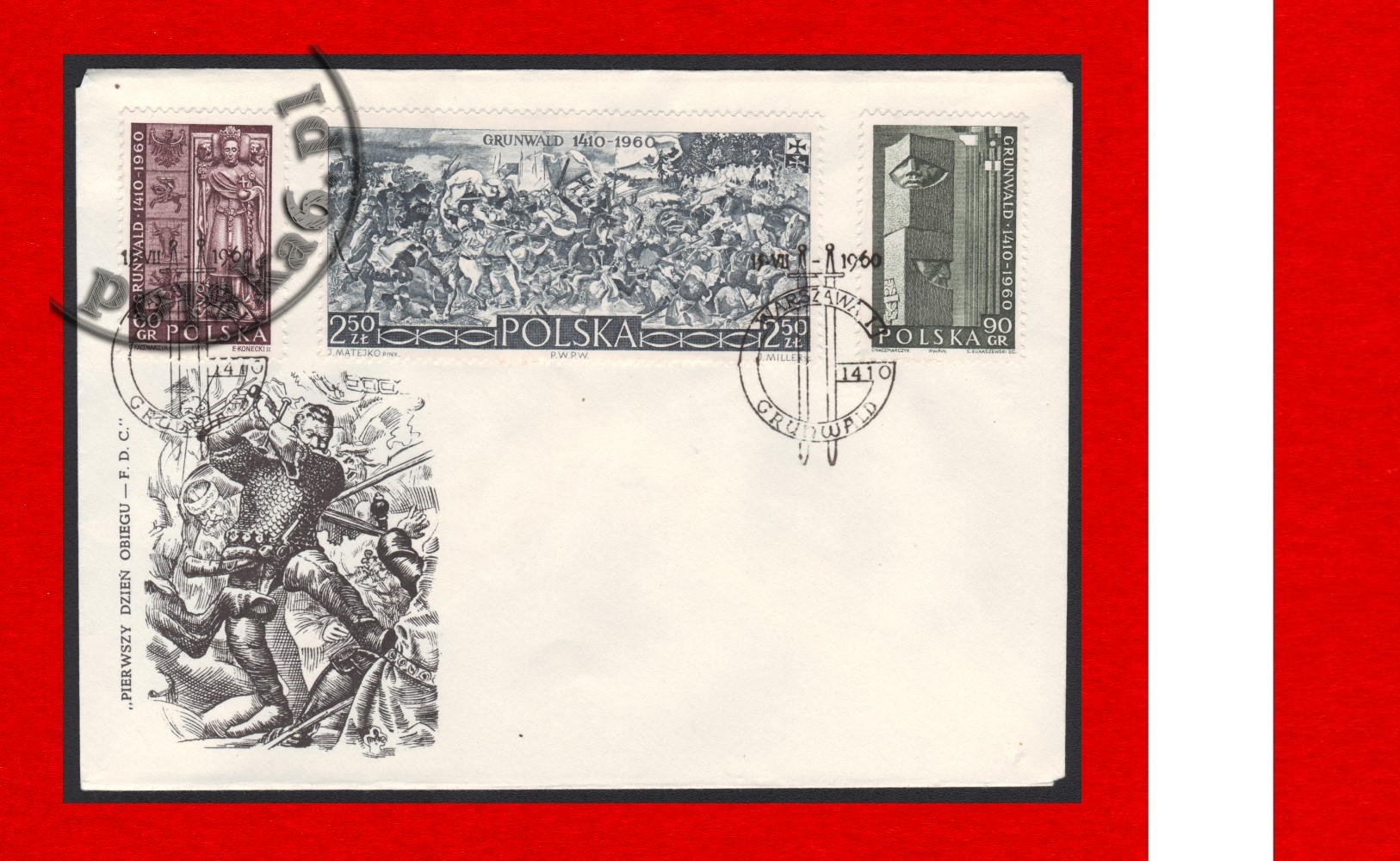 1030-1032 FDC k1 S-0210 Warszawa