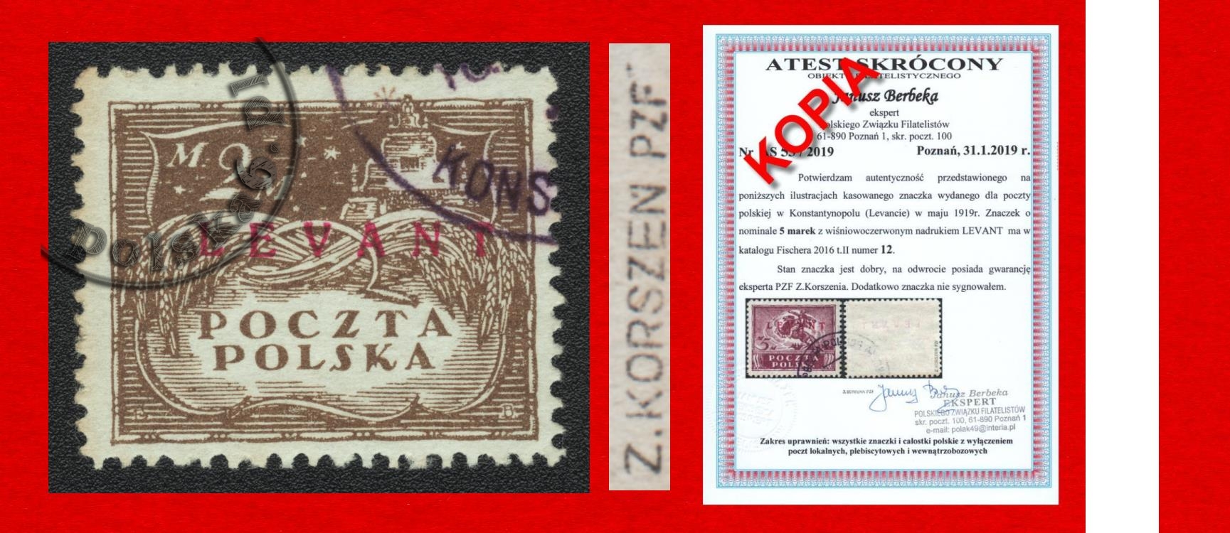 10x (94B) LEVANT Konstantynopol b.ładny gwarancja p8161