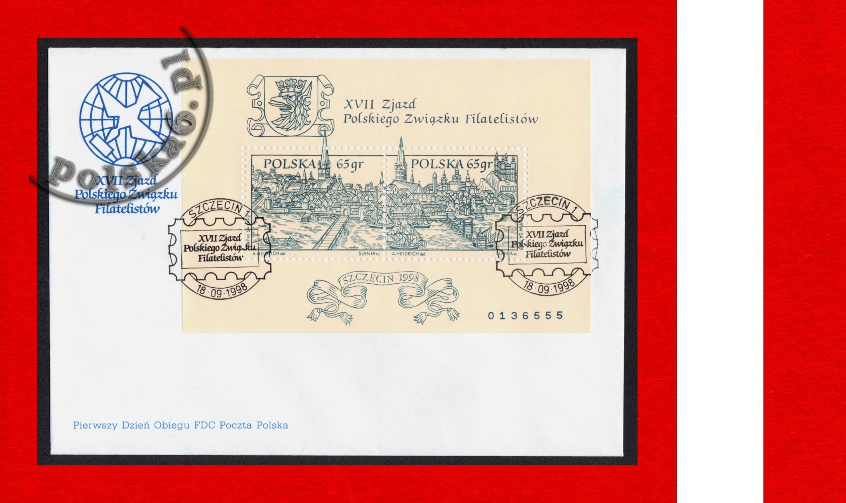 3576-3577 blok 163 A (121) FDC k1 S-1098 ...