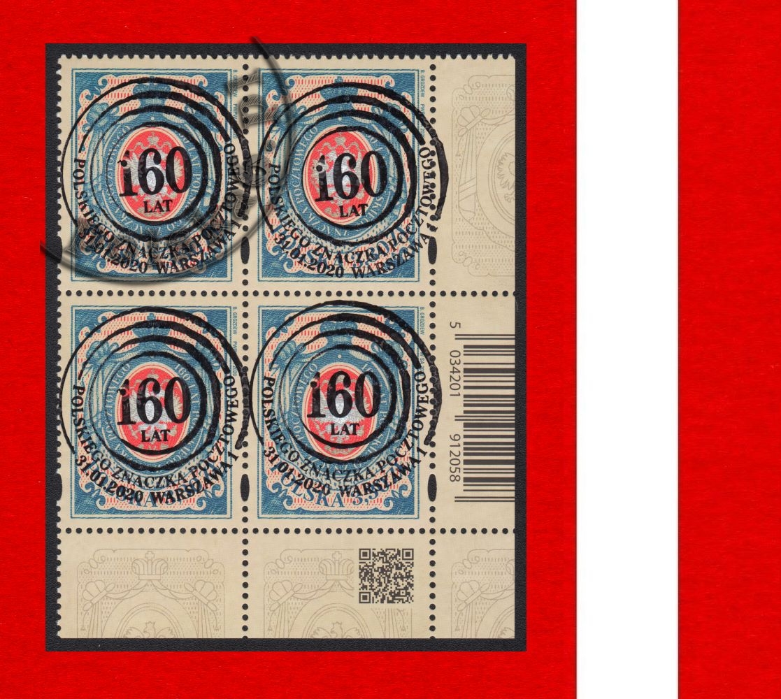 5034 MPD czwórka narożnik prawy dolny FDC LUX