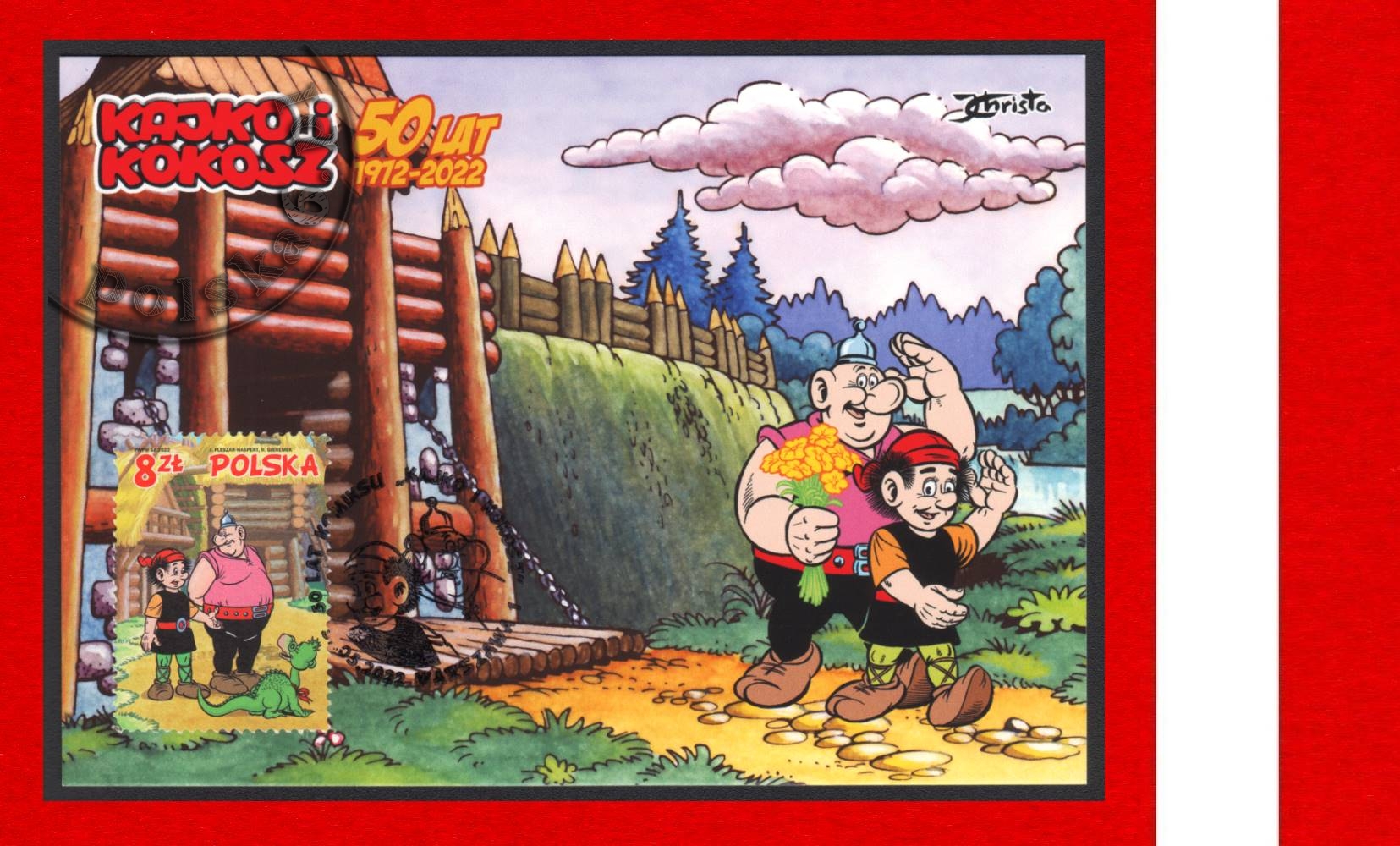 CM 5229 K1 Karta Maksimum Kajko i Kokosz KOMIKS