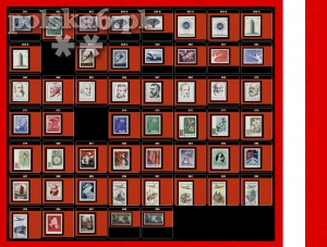 1957 rocznik p51 komplet 851-899 zn51 cz** czyste ZK znaczki