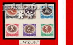 N5 ND blok 843-848 SŁANIA WZÓR Melbourne PWPW LUX