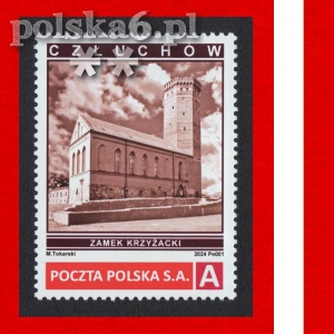 znaczek CZŁUCHÓW zamek krzyżacki Pe 001 s01 S2 nomA