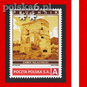 znaczek PRUCHNIK zamek szlachecki Pe 008. s02 S2 nomA
